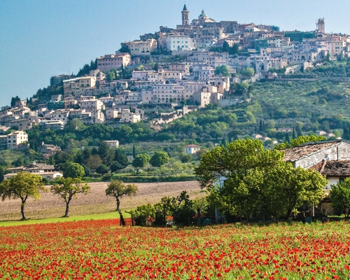 Borgo medievale di Trevi in provincia di Perugia